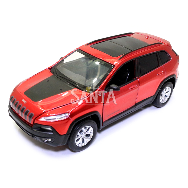 Игрушечная машинка металлическая «Jeep Cherokee» Автопром Джип Чероки, красный, 14*5*5 см, (68375) - изображение 2