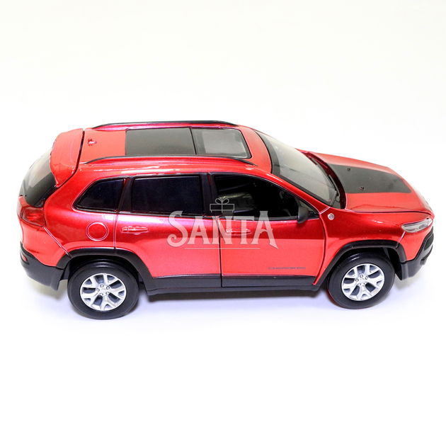 Игрушечная машинка металлическая «Jeep Cherokee» Автопром Джип Чероки, красный, 14*5*5 см, (68375) - изображение 3