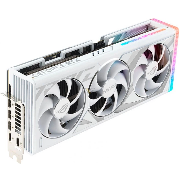 Видеокарта Asus GeForce RTX 4080 16GB GDDR6X ROG Strix Gaming OC White (ROG-STRIX-RTX4080-O16G-WHITE) - Фото 3 Видеокарта Asus GeForce RTX 4080 16GB GDDR6X ROG Strix Gaming OC White (ROG-STRIX-RTX4080-O16G-WHITE) - изображение 3
