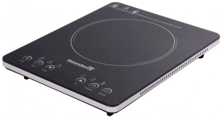 Плита индукционная электрическая настольная Hausberg HB-1525GR 2000 Вт ...