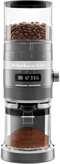 Кавомолка KitchenAid Artisan 5KCG8433EMS 150 Вт сіра - зображення 4
