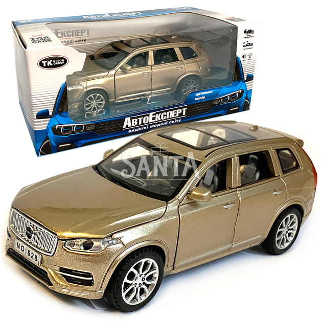 Машинка ігрова Volvo XC90 «АвтоЕксперт» джип Вольво метал бронза звук світло 15*6*6 см (35585W) - Фото 1 Машинка ігрова Volvo XC90 «АвтоЕксперт» джип Вольво метал бронза звук світло 15*6*6 см (35585W) - зображення 1