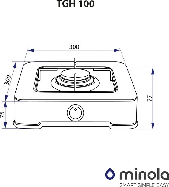 Настольная плита Minola TGH 100 WH - изображение 5