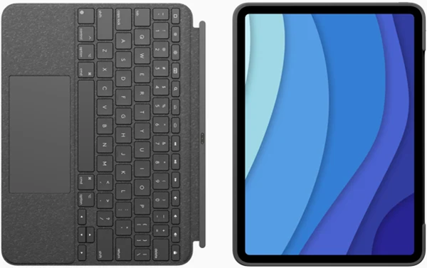 Обкладинка-клавіатура Logitech Combo Touch для Apple iPad Pro 12.9" 5th Gen Oxford Grey (920-010214) - зображення 3
