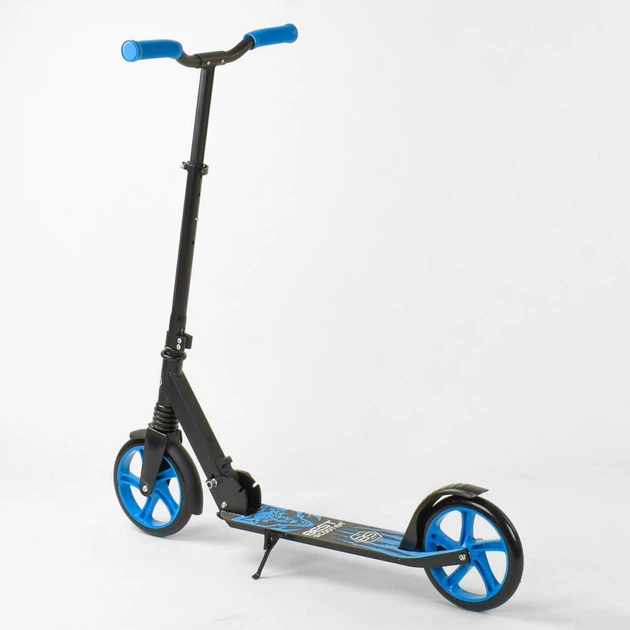 Самокат Складаний 76537 Best Scooter Wolf З Підніжкою І Амортизатором - зображення 8