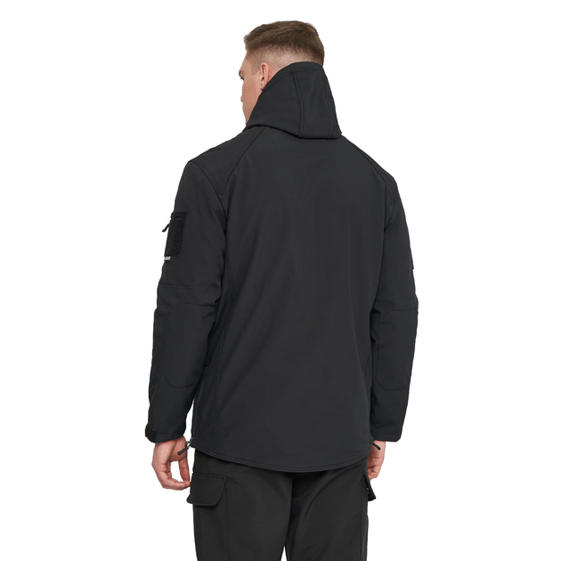 Куртка чоловіча тактична для військових та армії Combat SoftShell Чорна розмір XL - зображення 2