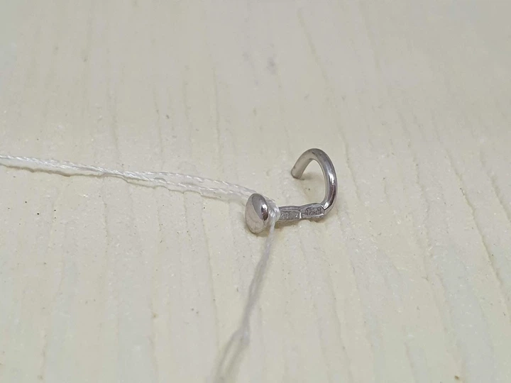 Серебряная серьга-пирсинг в нос. 918-2120Р - изображение 2