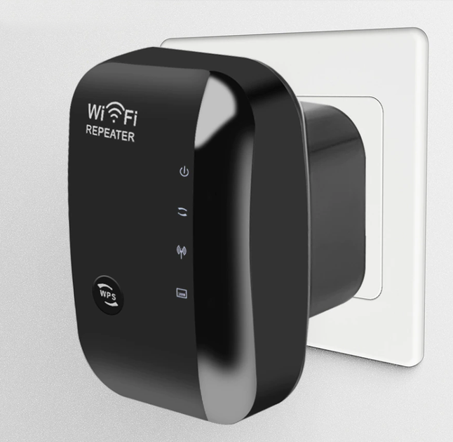 Репітер підсилювач WiFi сигналу 300 Мбіт/с UKC WR03 Black – фото ...