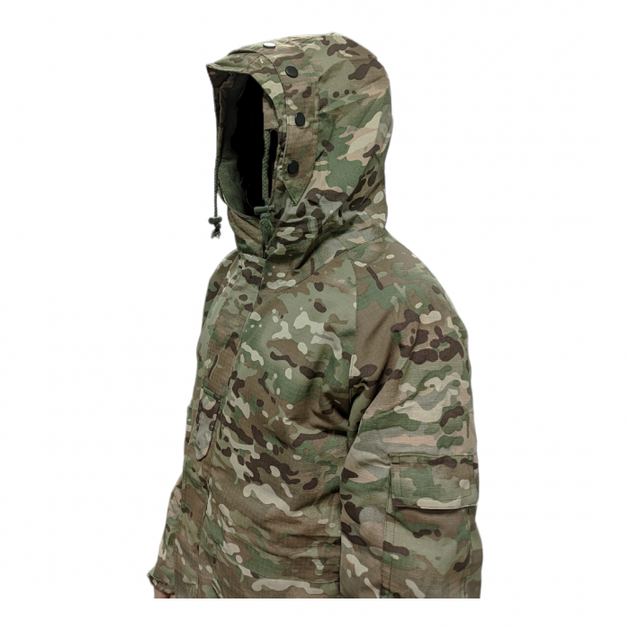 Куртка зимова утеплена тактична камуфляж (ріп-стоп) колір мультикам розмір 2XL - зображення 2