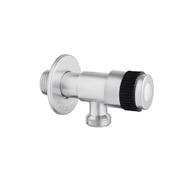 Кран приладовий кутовий Kroner (KRP) Edelstahl Klassisch - ESG100 1/2''х1/2'' - зображення 3