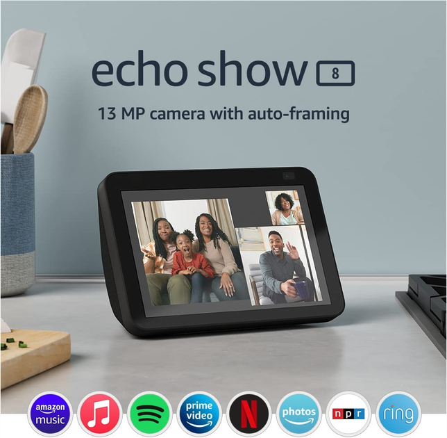 Echo Show 8 (2nd Gen) Charcoal – купить онлайн на ROZETKA