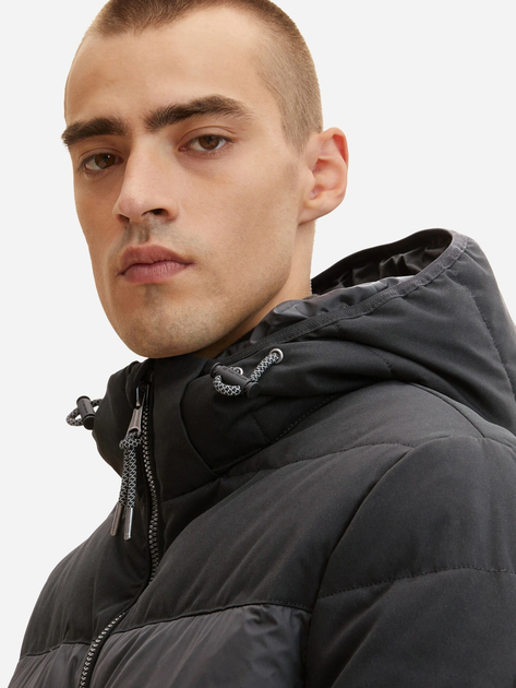 Куртка Tom Tailor mat mix puffer jacket L Черный 1032481-29999 - изображение 4