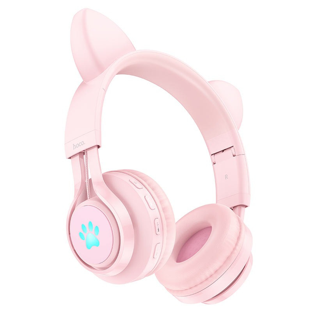 Беспроводные наушники с ушками детские HOCO W39 Cat ear kids с ...