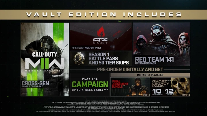 Ключ активации Call of Duty®: Modern Warfare® II - Vault Edition для Xbox One/Series - Фото 2 Ключ активации Call of Duty®: Modern Warfare® II - Vault Edition для Xbox One/Series - изображение 2