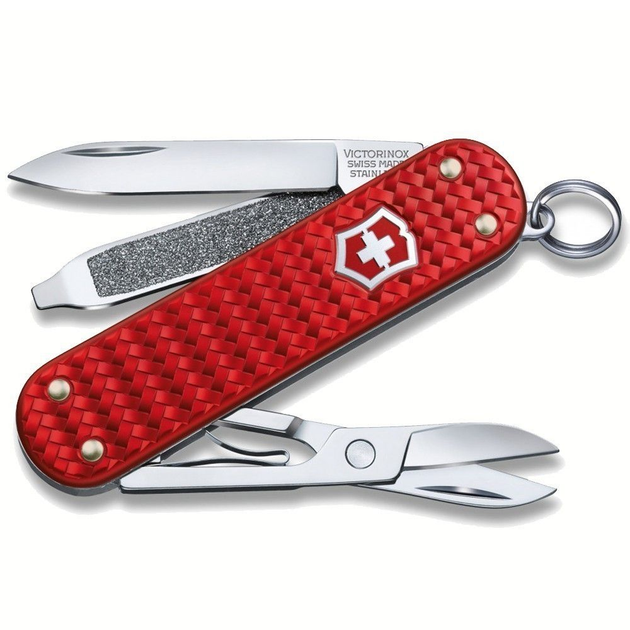 Складаний ніж Victorinox CLASSIC SD Precious Alox червоний 0.6221.401G - зображення 1