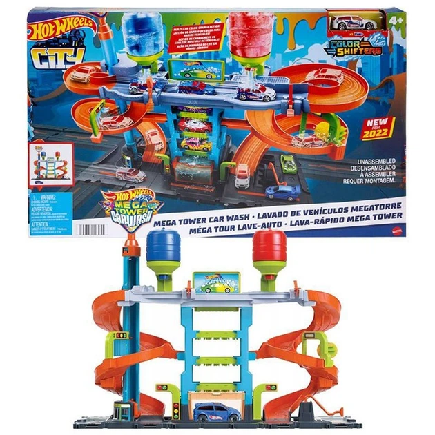 Ігровий набір Автомийка: Мегавежа Hot Wheels (HDP05) - Фото 1 Ігровий набір Автомийка: Мегавежа Hot Wheels (HDP05) - изображение 1