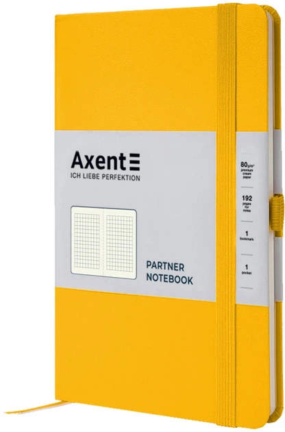Книга записная Axent Partner 125x195 мм 96 листов в клетку Жёлтая (8201-08-А) - изображение 2