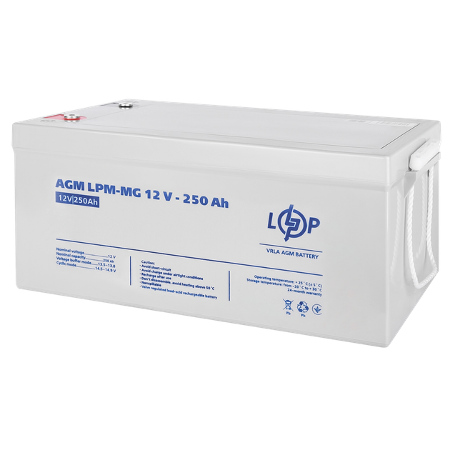 Аккумулятор мультигелевый LPM-MG 12V 250 Ah LogicPower 4198 - Фото 1 Аккумулятор мультигелевый LPM-MG 12V 250 Ah LogicPower 4198 - изображение 1