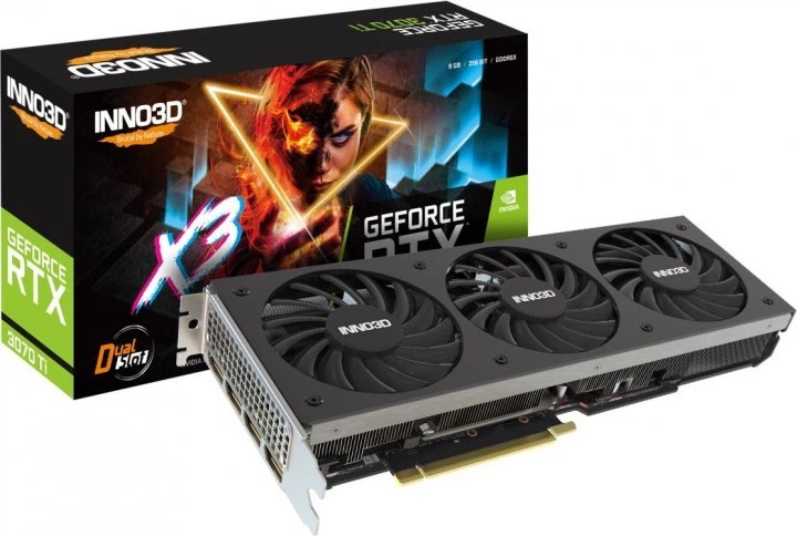 Відеокарта INNO3D GeForce RTX 3070 TI GB GDDR6 X3 (N307T3-086X-1820VA45) - зображення 2