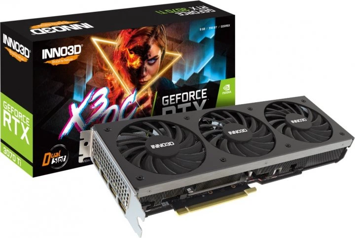 Відеокарта INNO3D GeForce RTX 3070 TI GB GDDR6 X3 (N307T3-086X-1820VA45) - зображення 3