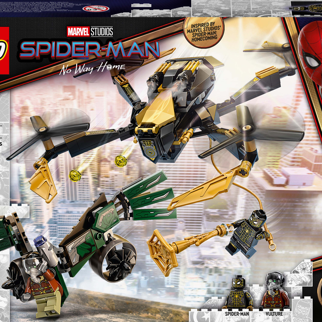 Конструктор LEGO Super Heroes Marvel Дуэль дронов Человека-Паука 198 ...