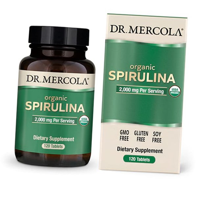 Органическая Спирулина, Organic Spirulina, Dr. Mercola 120таб (71387017 ...