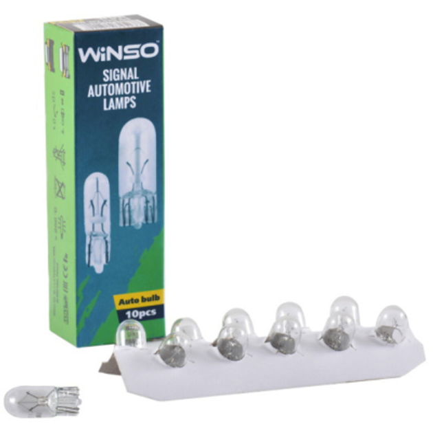 Автолампа Winso W5W 5W W2.1x9.5d (725230) – низкие цены, кредит, оплата ...