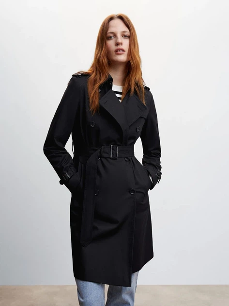 Тренч женский Mango Polana 47084003-99 L (8445791650720) – в интернет ...