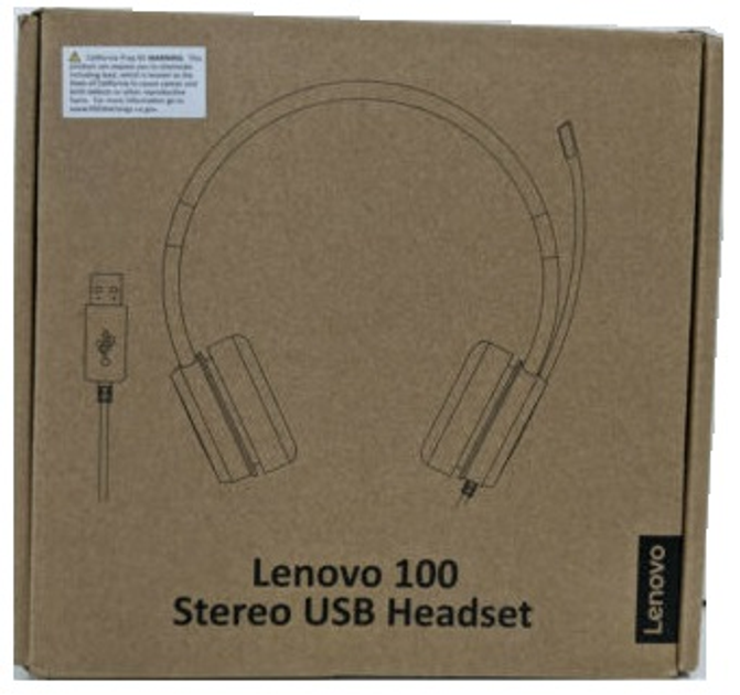 Lenovo 100 Stereo usb Headset 4xd0x88524