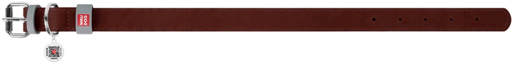 Ошейник для собак кожаный WAUDOG Classic 25 мм х 38-49 см Коричневый (02186Collar) - изображение 3