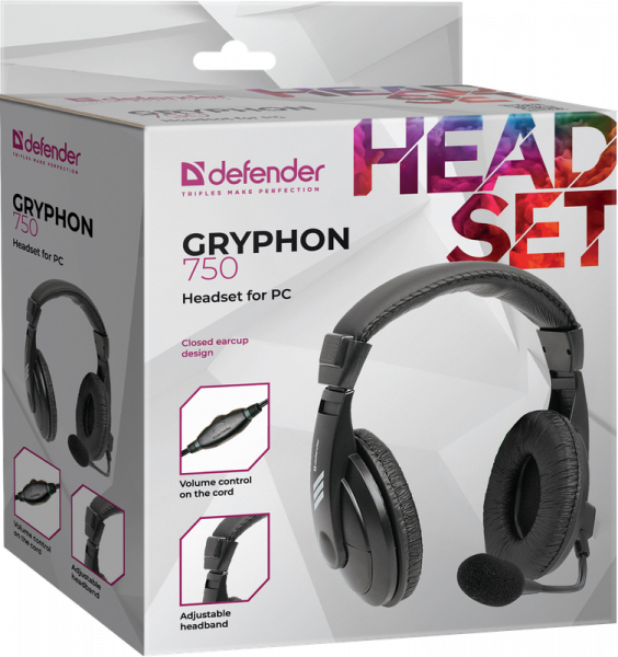 Наушники Defender hn-750 Black - изображение 7