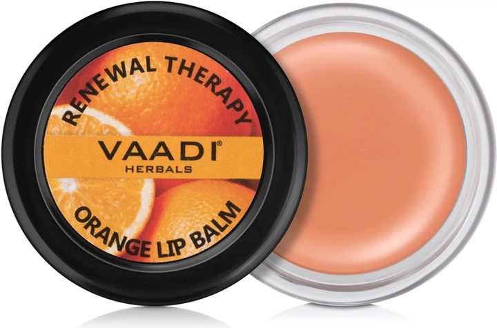 Бальзам для губ з апельсином - Vaadi Herbals Orange lip Balm 6g - Фото 1 Бальзам для губ з апельсином - Vaadi Herbals Orange lip Balm 6g - зображення 1