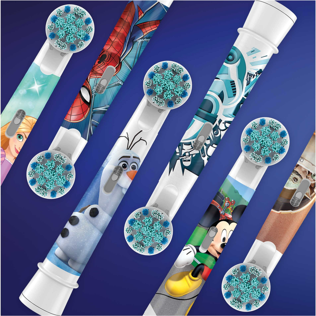 Насадки для электрической зубной щётки Oral-B Kids 4 шт (EB10 4 refill Frozen II) - изображение 4