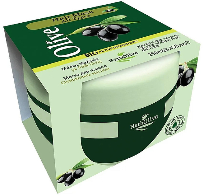 Маска для волос с маслом оливы - Madis HerbOlive Olive Oil Hair Mask ...