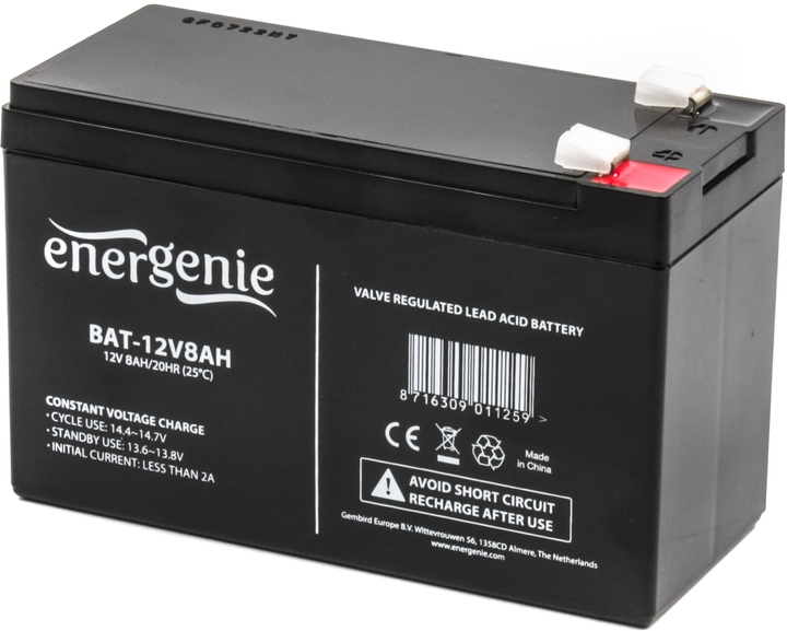 Аккумуляторная батарея EnerGenie BAT-12V 8AH – фото, отзывы ...