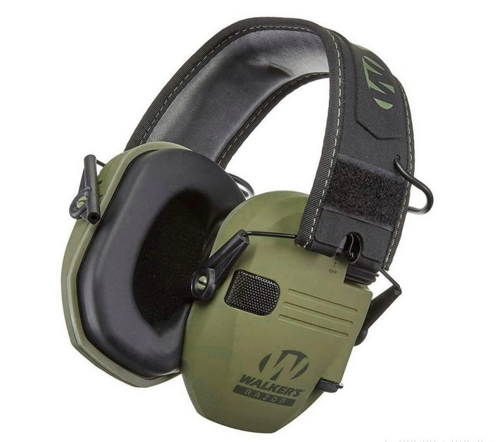 USA Активні стрілецькі тактичні навушники Walker's Razor Patriot Olive Green Колір: Хакі / Олива - изображение 1