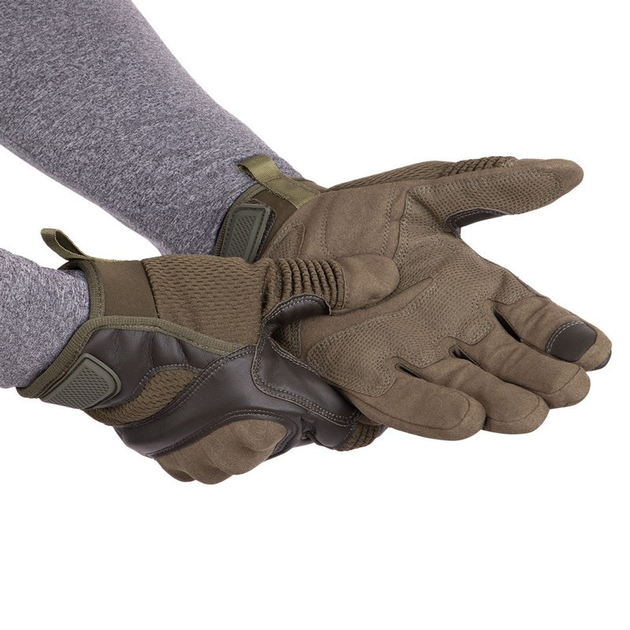 Рукавички тактичні із закритими пальцями Zelart Military Rangers 9877 розмір XL Olive - зображення 2