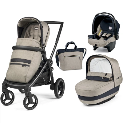 Коляска Peg-Perego 3 в 1 Team Luxe Beige Бежева (PACK03-00000000001) - Фото 1 Коляска Peg-Perego 3 в 1 Team Luxe Beige Бежева (PACK03-00000000001) - изображение 1
