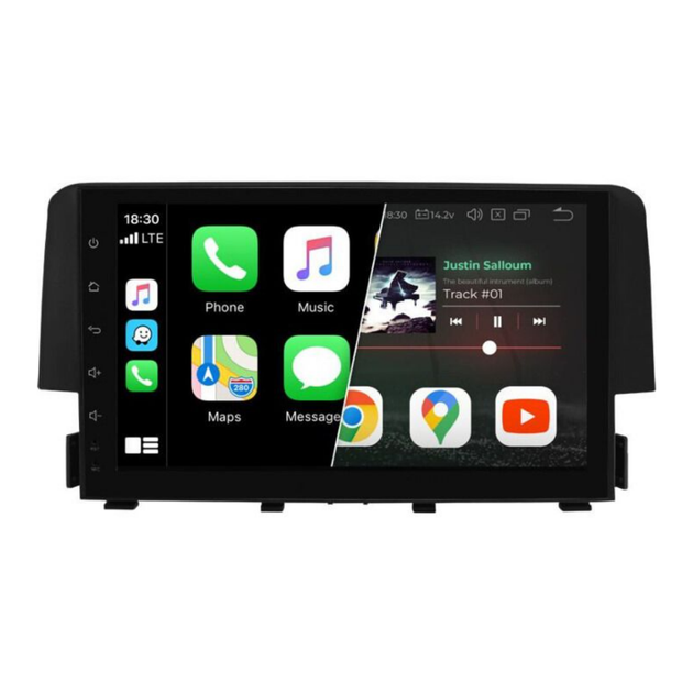 Мультимедийная система Gazer CM6509-FB2 для Honda Civic 2013-2016 ...