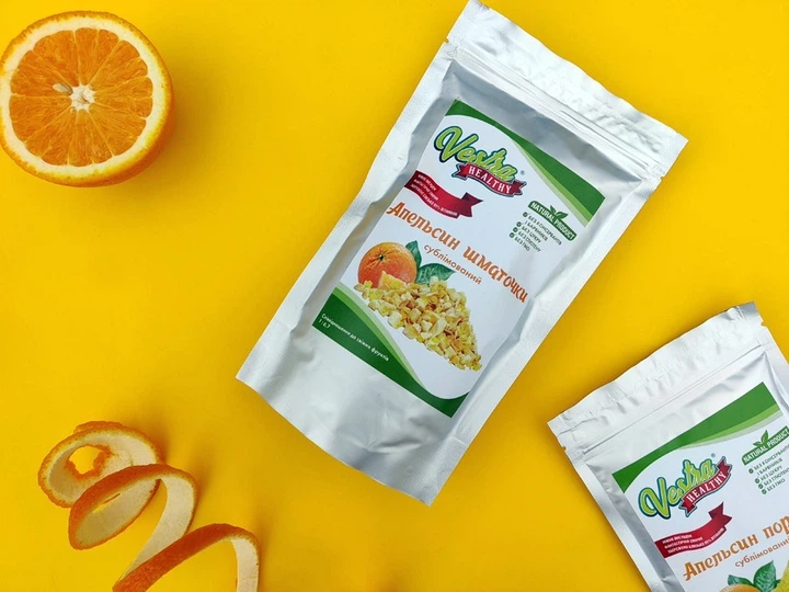 Апельсин сублімований Vestra Healthy шматочки 2-7 мм 50 г - зображення 3