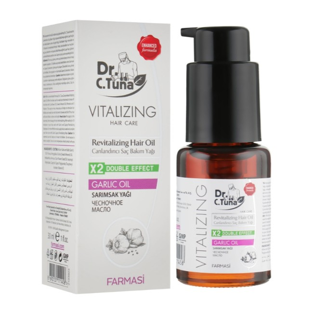Масло для волос с экстрактом чеснока Vitalizing, Dr. C.Tuna Farmasi, 30 ...