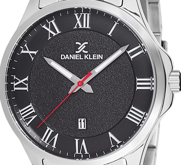 Мужские часы DANIEL KLEIN DK12135-1 Черные с серебристым - изображение 2