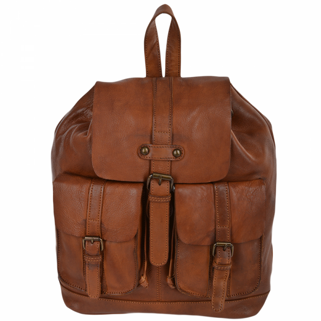 Мужской кожаный рюкзак Ashwood 7990 Rust - Фото 1 Мужской кожаный рюкзак Ashwood 7990 Rust - изображение 1