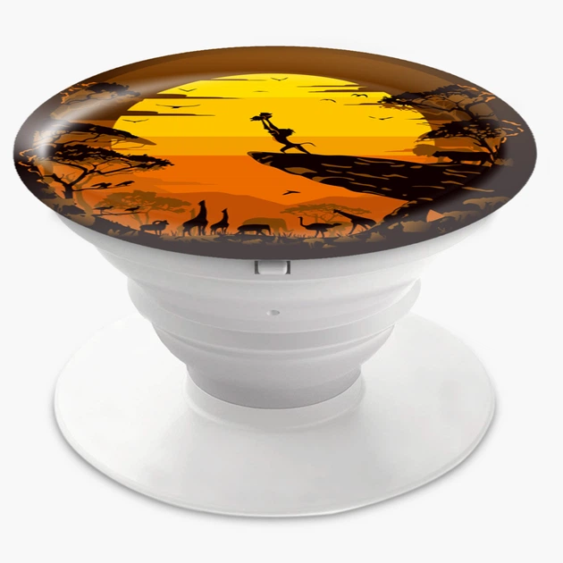 Попсокет (Popsockets) держатель для смартфона Король Лев (8754-2012-WT) Белый - Фото 3 Попсокет (Popsockets) держатель для смартфона Король Лев (8754-2012-WT) Белый - изображение 3