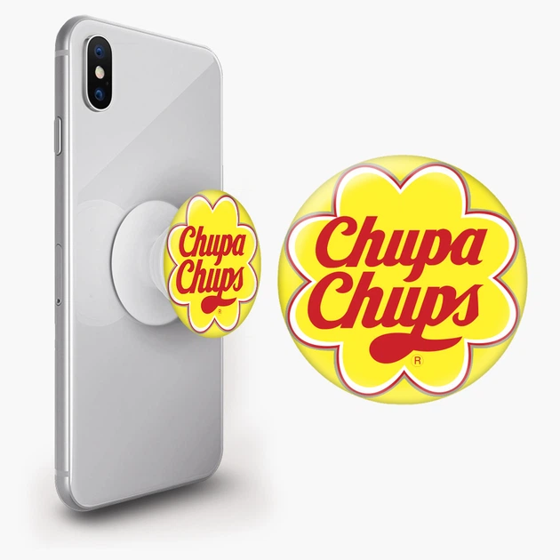 Попсокет (Popsockets) тримач для смартфона Чупа Чупс(Chupa Chups) (8754-1981-WT) Білий - Фото 2 Попсокет (Popsockets) тримач для смартфона Чупа Чупс(Chupa Chups) (8754-1981-WT) Білий - зображення 2
