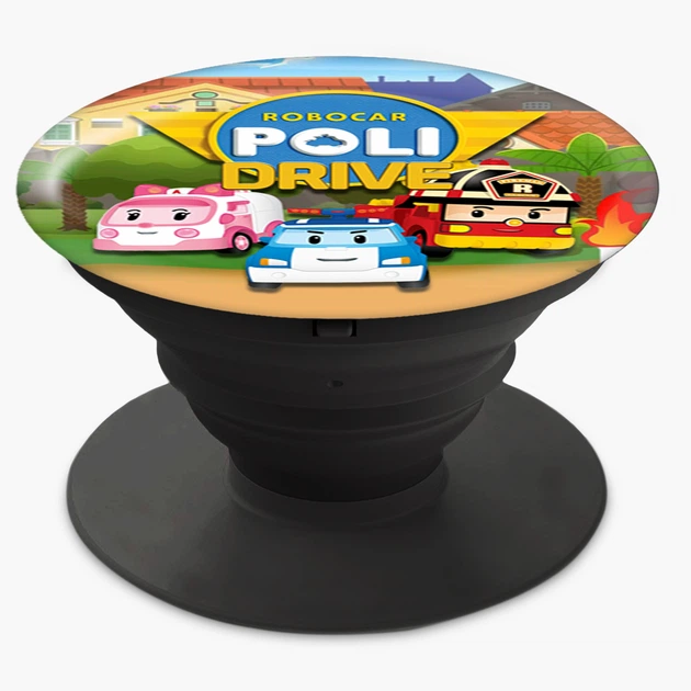 Попсокет (Popsockets) держатель для смартфона Робокар Полы (Robocar Poli) (8754-1617-BK) Черный - Фото 6 Попсокет (Popsockets) держатель для смартфона Робокар Полы (Robocar Poli) (8754-1617-BK) Черный - изображение 6