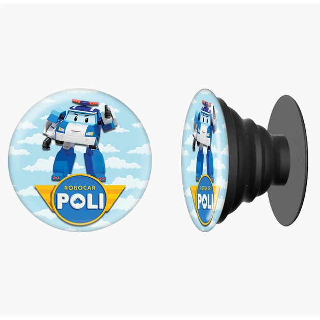 Попсокет (Popsockets) держатель для смартфона Робокар Полы (Robocar Poli) (8754-1620-BK) Черный - Фото 8 Попсокет (Popsockets) держатель для смартфона Робокар Полы (Robocar Poli) (8754-1620-BK) Черный - изображение 8