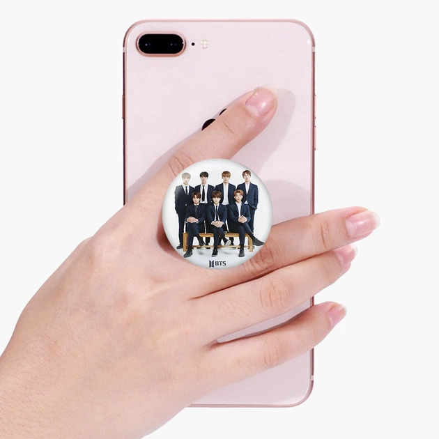Попсокет (Popsockets) держатель для смартфона БТС (BTS) (8754-1098-BK) Черный - изображение 12