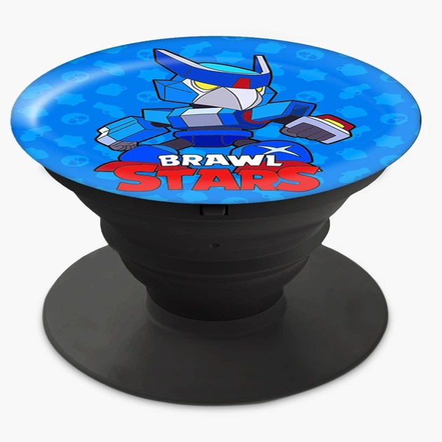 Попсокет (Popsockets) держатель для смартфона Ворон Меха Браул Старс (Crow Mech Brawl Stars) (8754-1008-BK) Черный - Фото 5 Попсокет (Popsockets) держатель для смартфона Ворон Меха Браул Старс (Crow Mech Brawl Stars) (8754-1008-BK) Черный - изображение 5