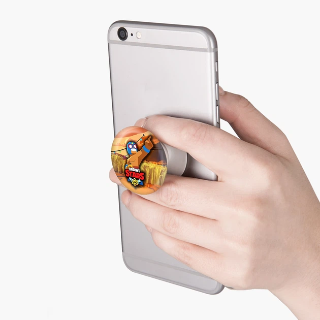 Попсокет (Popsockets) держатель для смартфона Эль Примо Бравл Старс (El Primo Brawl Stars) (8754-1011-WT) Белый - изображение 4